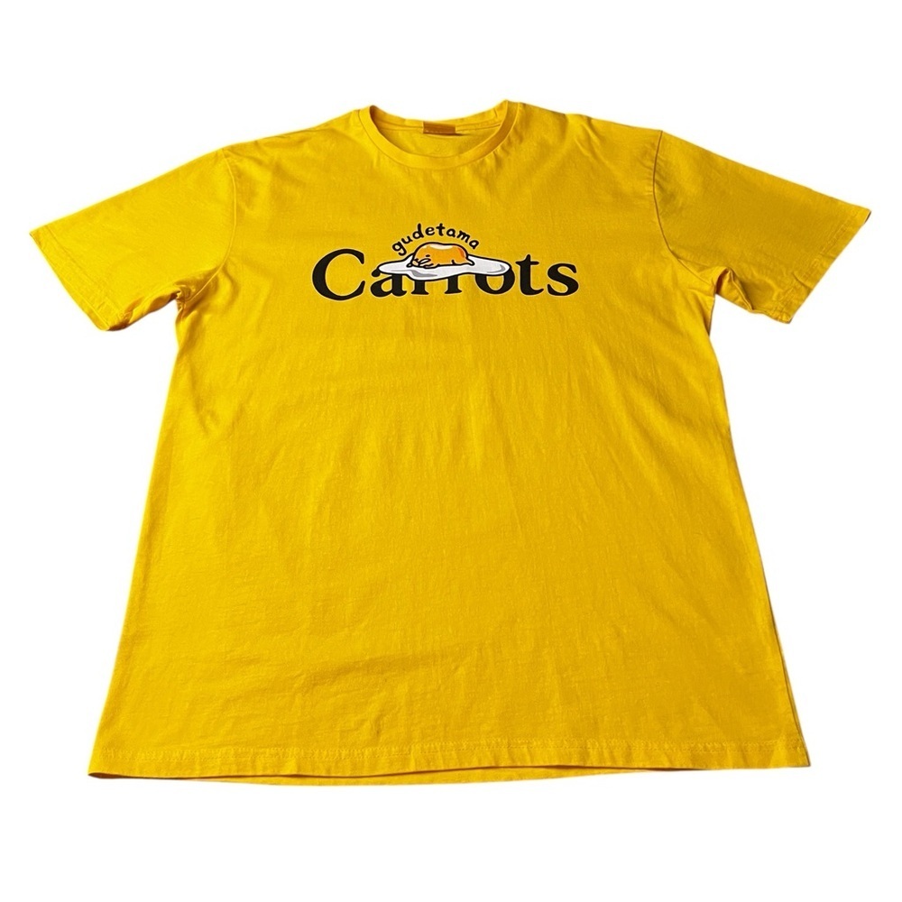 Gudetama Yellow Short Sleeve Tee Size XL By Anwar Carrots